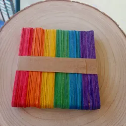 Palos de paletas de colores