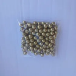 Perlas doradas diamantadas