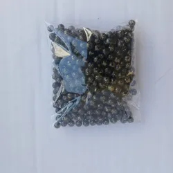 Perlas negras diamantadas