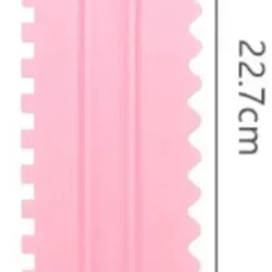 Raspador plásticos rosados