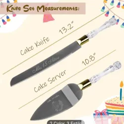 Set de cuchillo y espatula triangular 