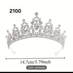 Tiara plateada