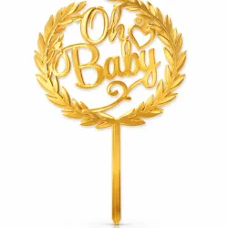 Toppers Revelación oh baby dorado