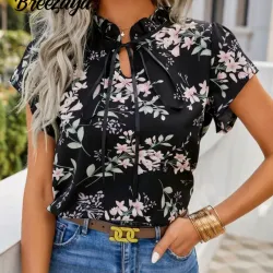 Blusa de flores. Talla L 