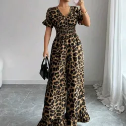 Monopantalon estampado leopardo 