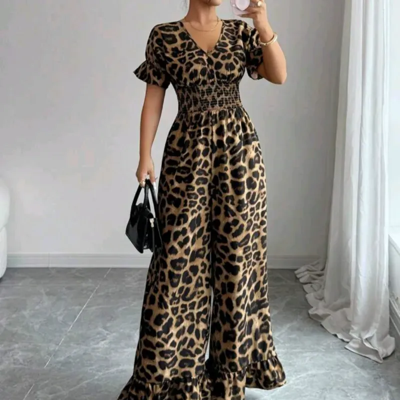 Monopantalon estampado leopardo 