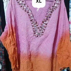 Baton de playa naranja y rosado