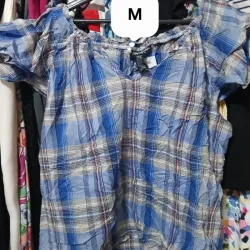Blusa a cuadros azul