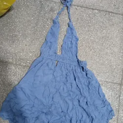 Blusa azul claro bambula