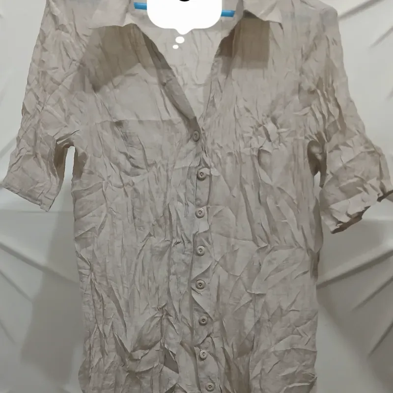 Blusa beich tipo camisa