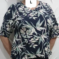 Blusa estampada de hilo