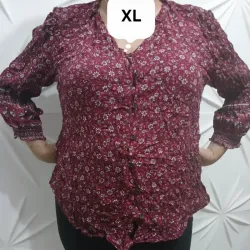 Blusa morada estampada de Hilo