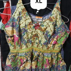 Blusa verde estampada
