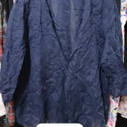 Bluzon de playa azul marino hilo