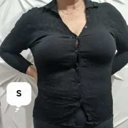 Camisa negra de bambula