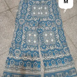 Pantaleta mosaico azul y blanca