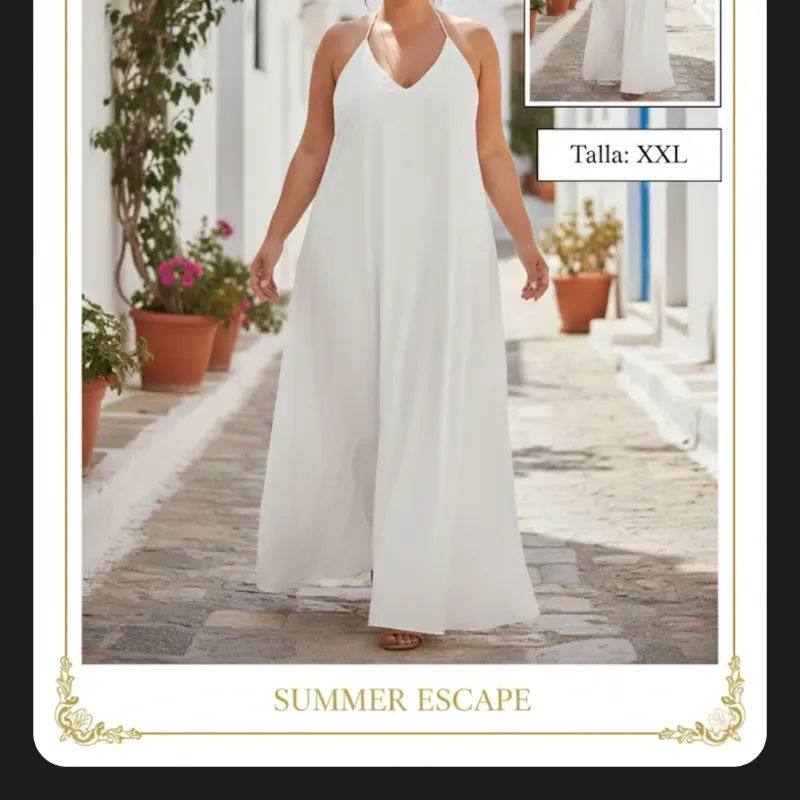 Vestido blanco largo