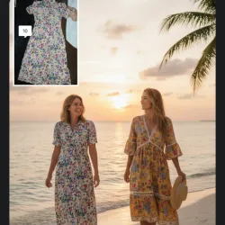 Vestido floreado/ vestido de playa