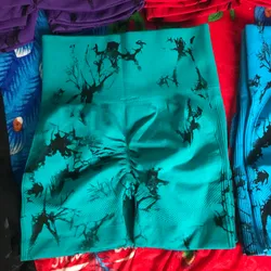 Licra Corta verde Azul