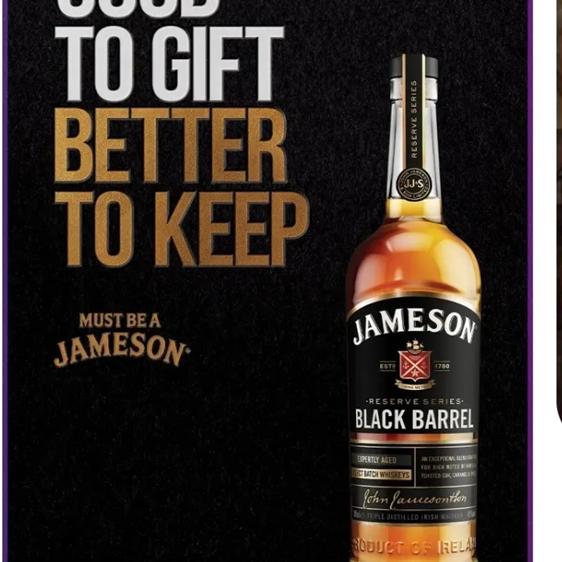 WISKY JAMESON BLACK BARREL