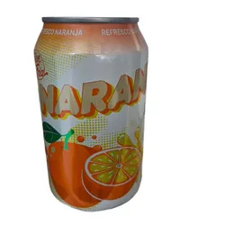 Refresco gaseado de naranja 