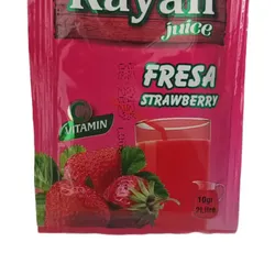Refresco instantáneo sabor fresa 