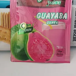 Refresco instantáneo sabor guayaba 