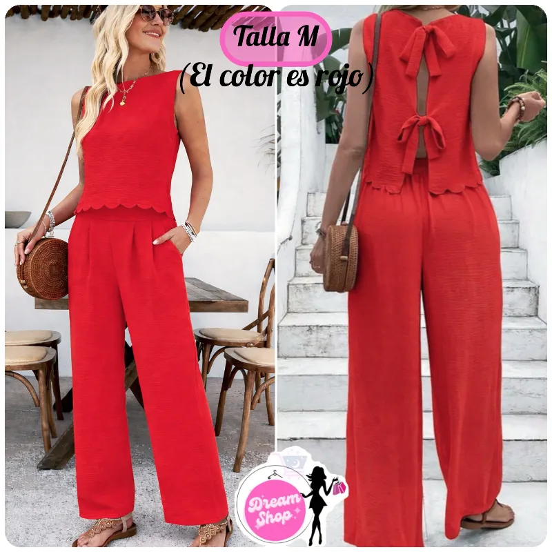 Conjunto de blusa y pantalón