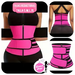 Fajas reductoras color rosa