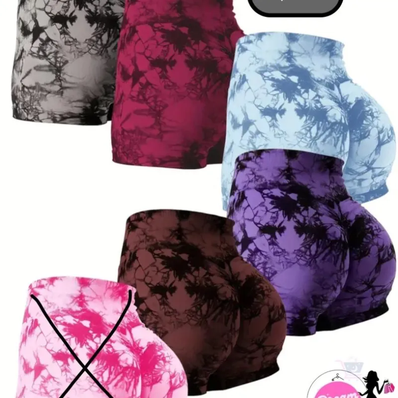 Licras marmoleadas cortas levanta glúteos