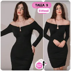 Vestido corto de mangas