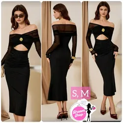 Vestido elegante de mangas