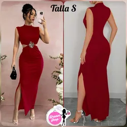 Vestido largo ceñido al cuerpo