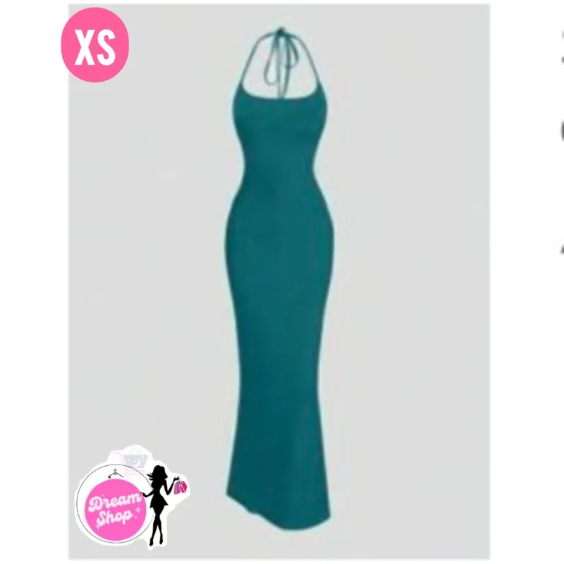 Vestido largo de espalda descubierta