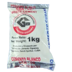 Bolsa de cemento blanco