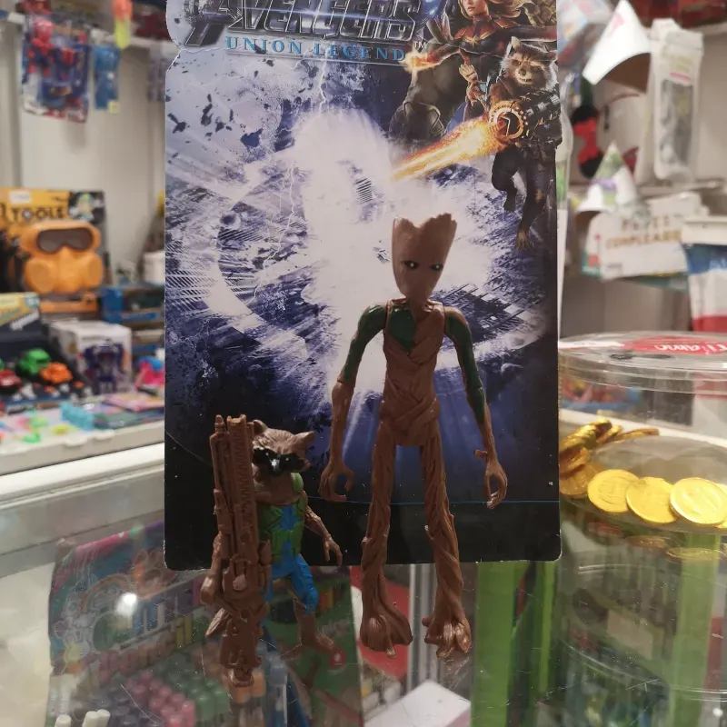 Combo de figuras de acción de Rocket Raccoon y Groot