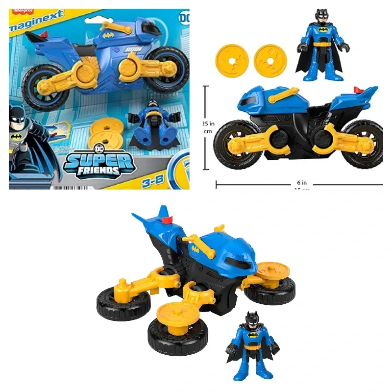 Figura de acción de Batman con moto