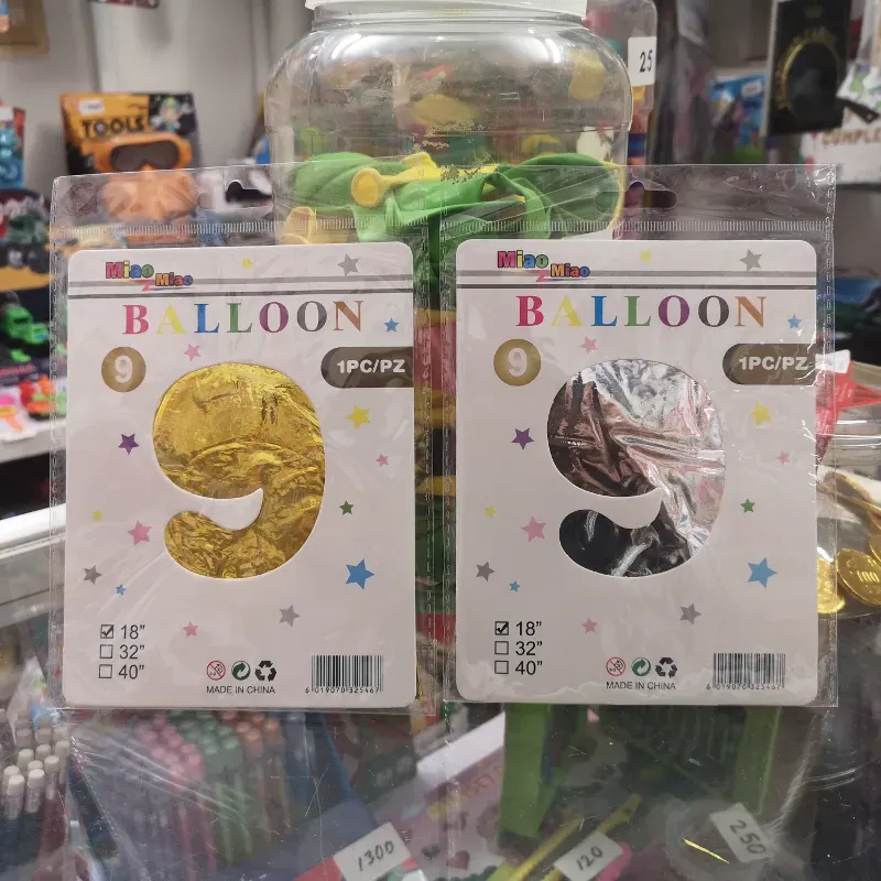 Globos de número 9