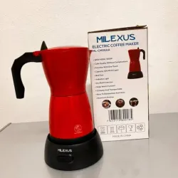 Cafetera MILEXUS de  6 tazas color rojo 