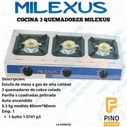 Cocina de 3 hornillas Milexus 