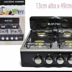 Cocina de 4 hornillas de meseta 