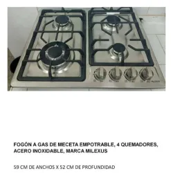Cocina Milexus de 4 hornillas empotrable 
