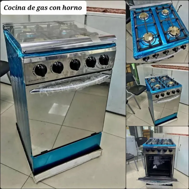 Cocina Milexus de 4 quemadores con horno