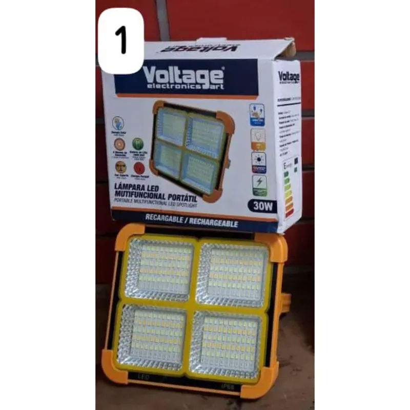 Lámparas led multifuncional portátil recargable 30 Watts