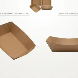 Bandeja Barco encerado
