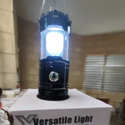 Farol- linterna recargable solar y electricidad