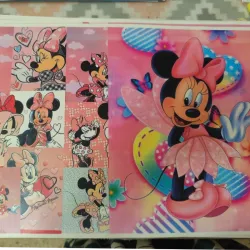 Forro para libro o libreta Minnie rosada 