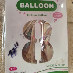 Número inflable 17 "