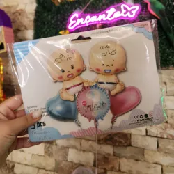 Set de globos foil inflables para baby shower