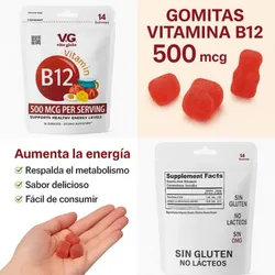 Vitaminas B12 en gomitas